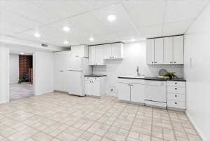 Basement with full kitchen and exterior access - great for a mother in law suite or apartment