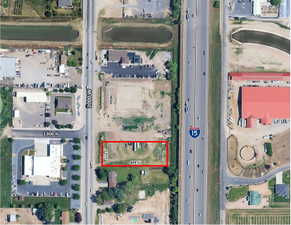 Aerial Map. Illustrating the property boundaries and surrounding infrastructure