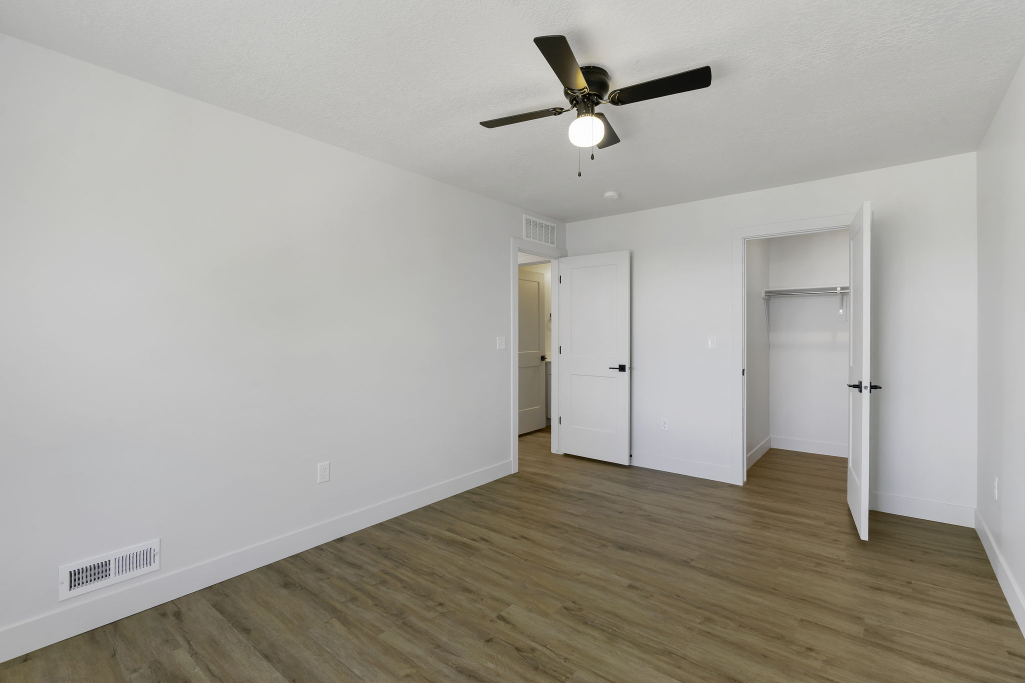 View of bedroom with closet