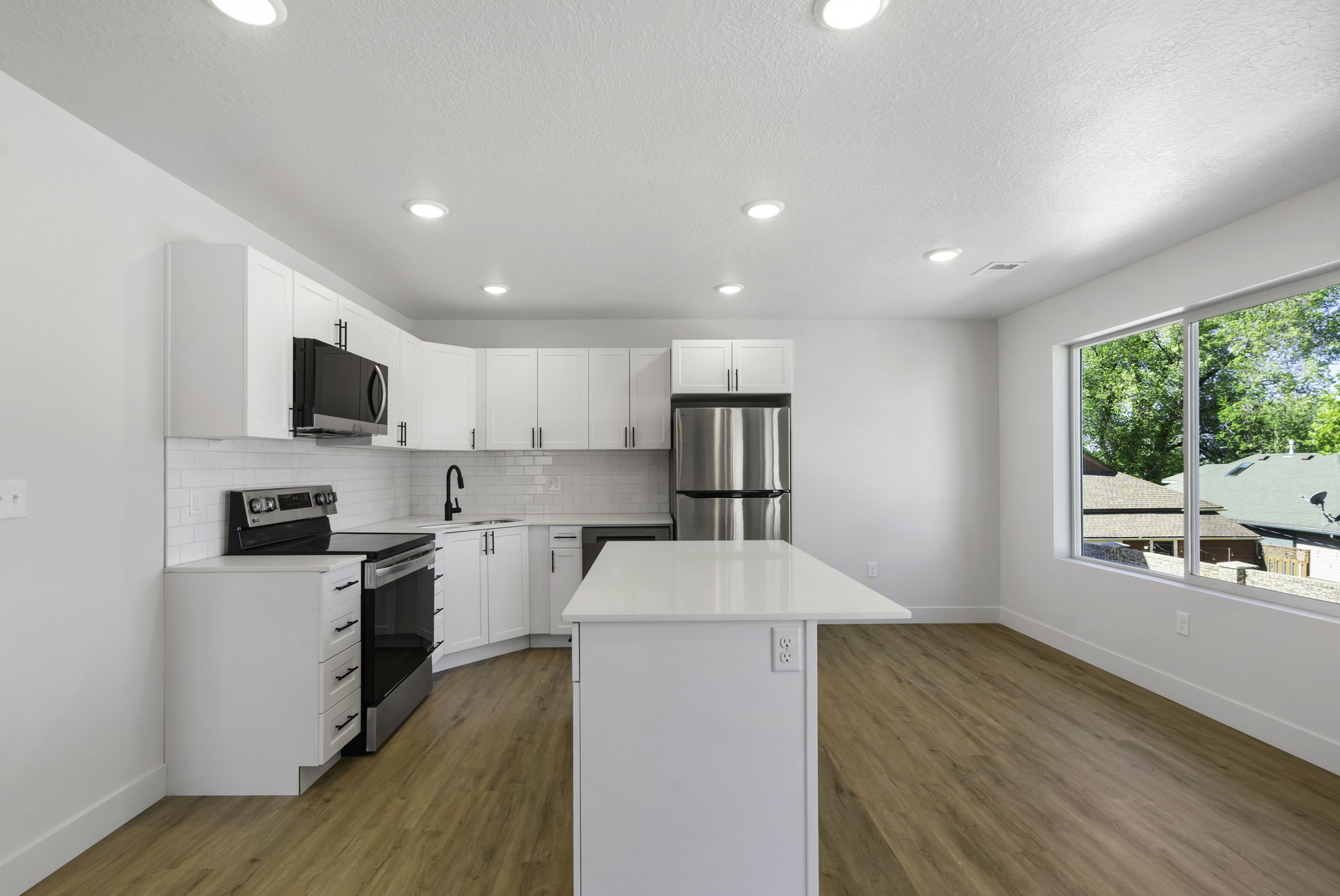 Open kitchen area