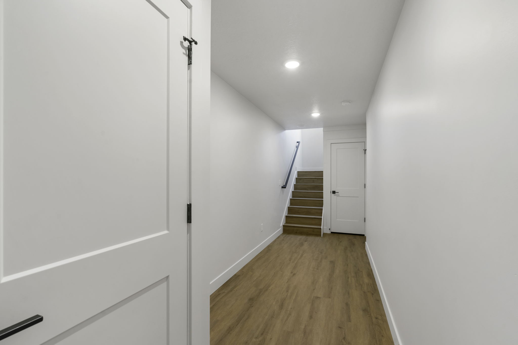 Entryway from front door, garage door to the right