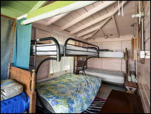 Sleep area on screened porch