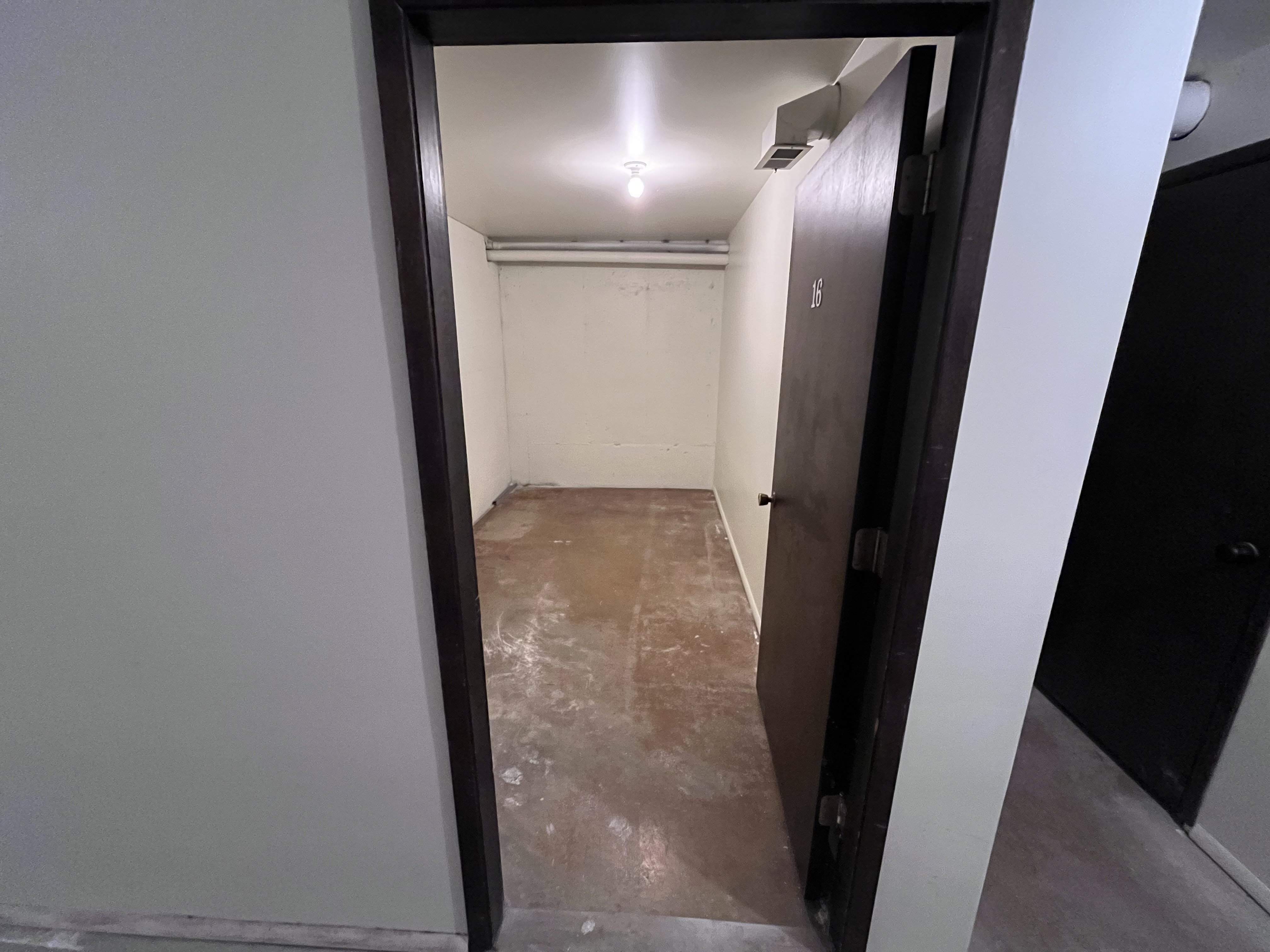 7'x13' private locked storage closet that is climate controlled