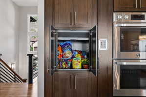Dumb waiter, that goes from basement kitchen to main level kitchen