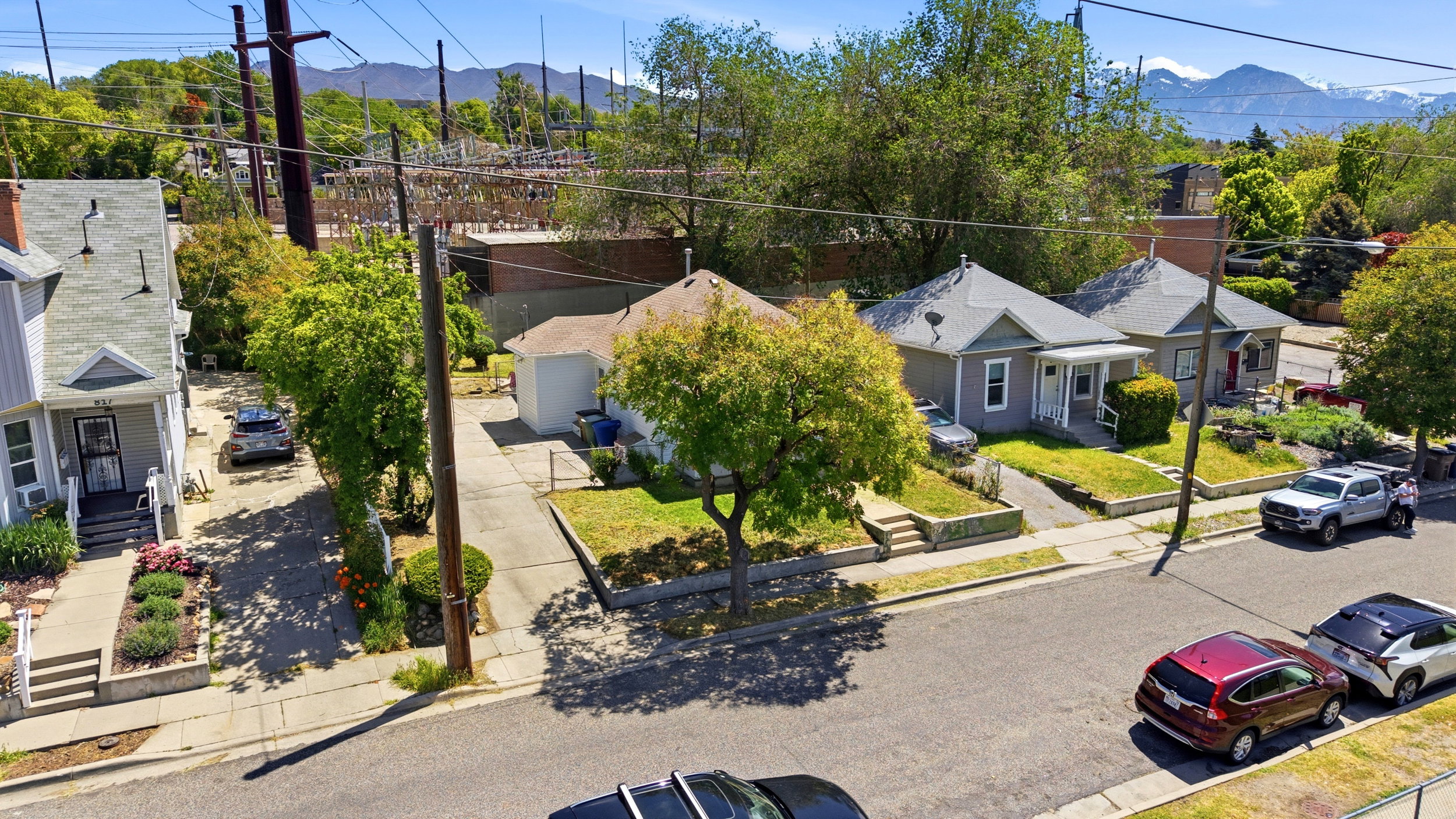 Two distinct properties featuring traditional architectural styles