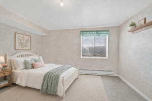 Virtual staging included to showcase room potential. Downstairs Bedroom