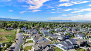 Residential neighborhood featuring varied architectural styles and mature trees