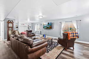 Family Room with Updated LVP Plank Flooring