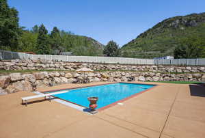 In Ground Pool with Diving Board & Automatic  Safety Pool Cover