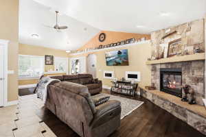 Great Room with Vaulted Ceilings & Lots of Light