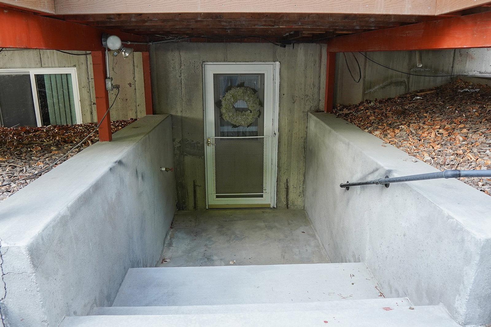 Basement entrance through back