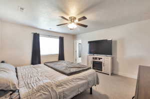 Room featuring carpeted flooring and white painted walls