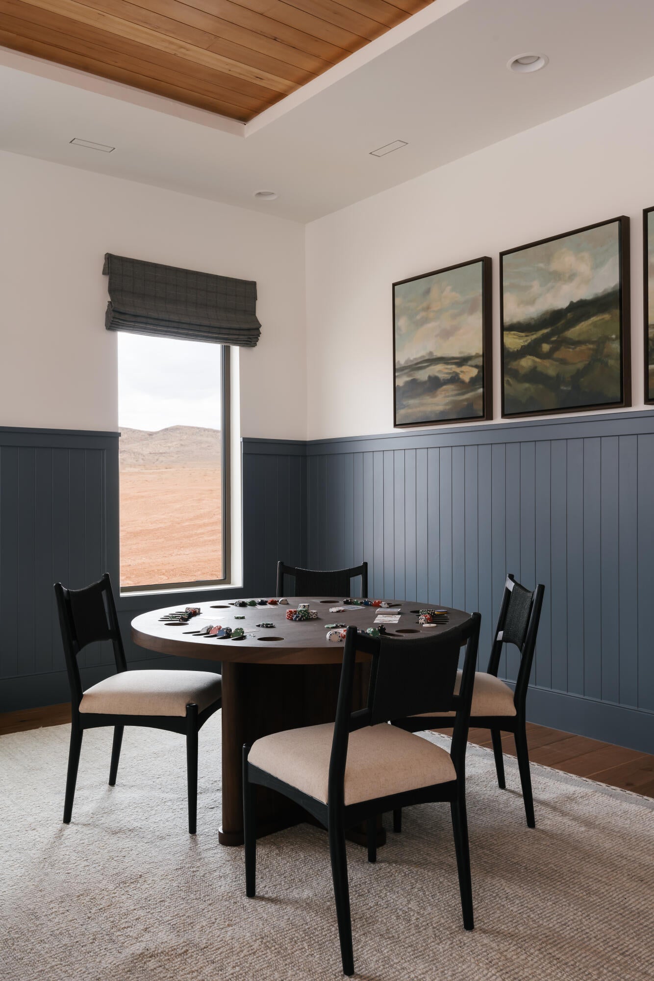 Accent wall with board and batten detailing