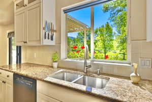 Kitchen Picture Window with a Beautiful Backyard & Mountain View