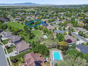 Park with a Pool, Playground, Basketball, Volleyball, Grass Area, Picnic  Tables, Bathrooms, & Walking Path