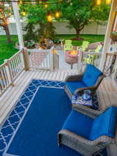 Back Deck, Patio, & Water Feature