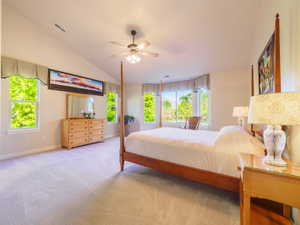 Oversized Primary Bedroom with Awesome Views of the Mountains and Trees