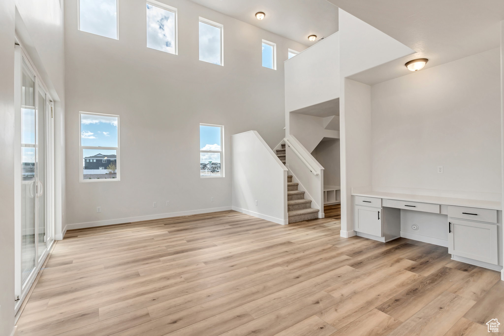 Not actual home-Great room- some upgrades shown