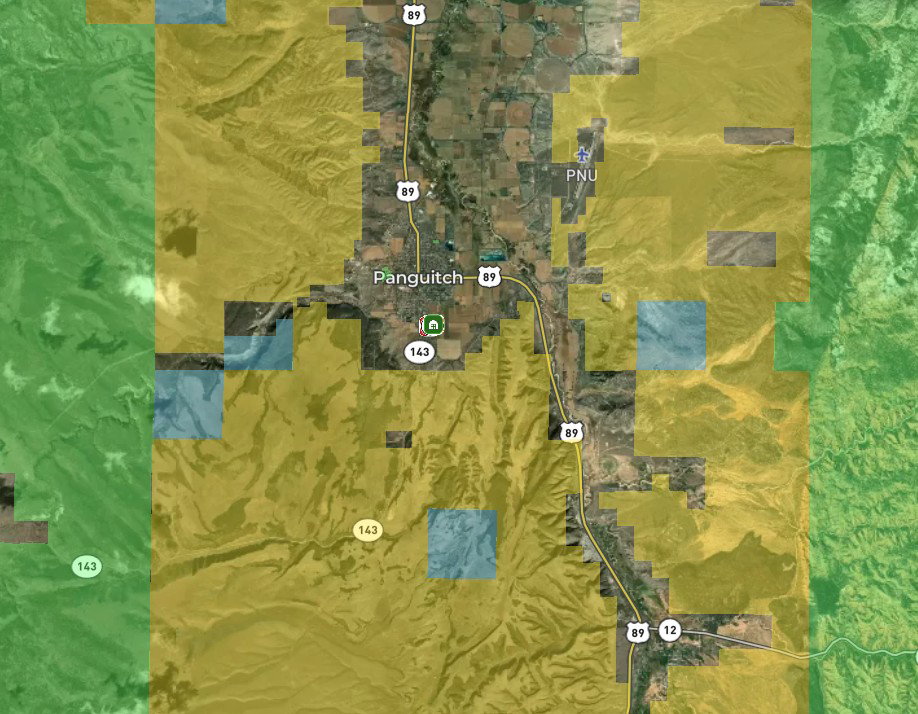Geospatial Map. Illustrating property boundaries and associated land classifications
