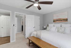 Primary Bedroom with walk in closet.