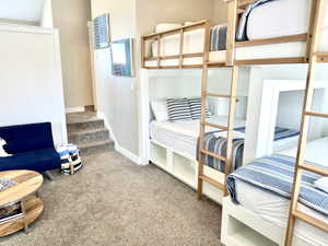 Custom built-in bunk beds with integrated storage