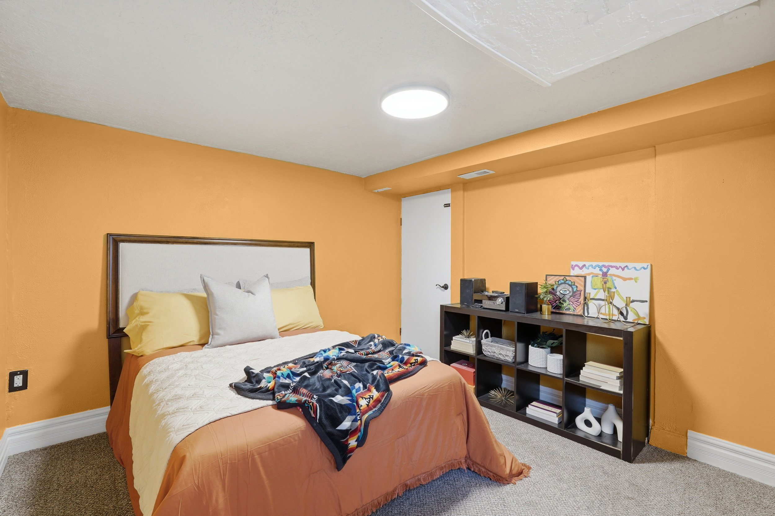 Bedroom 3 Carpeted flooring features throughout this room with a white baseboard trim