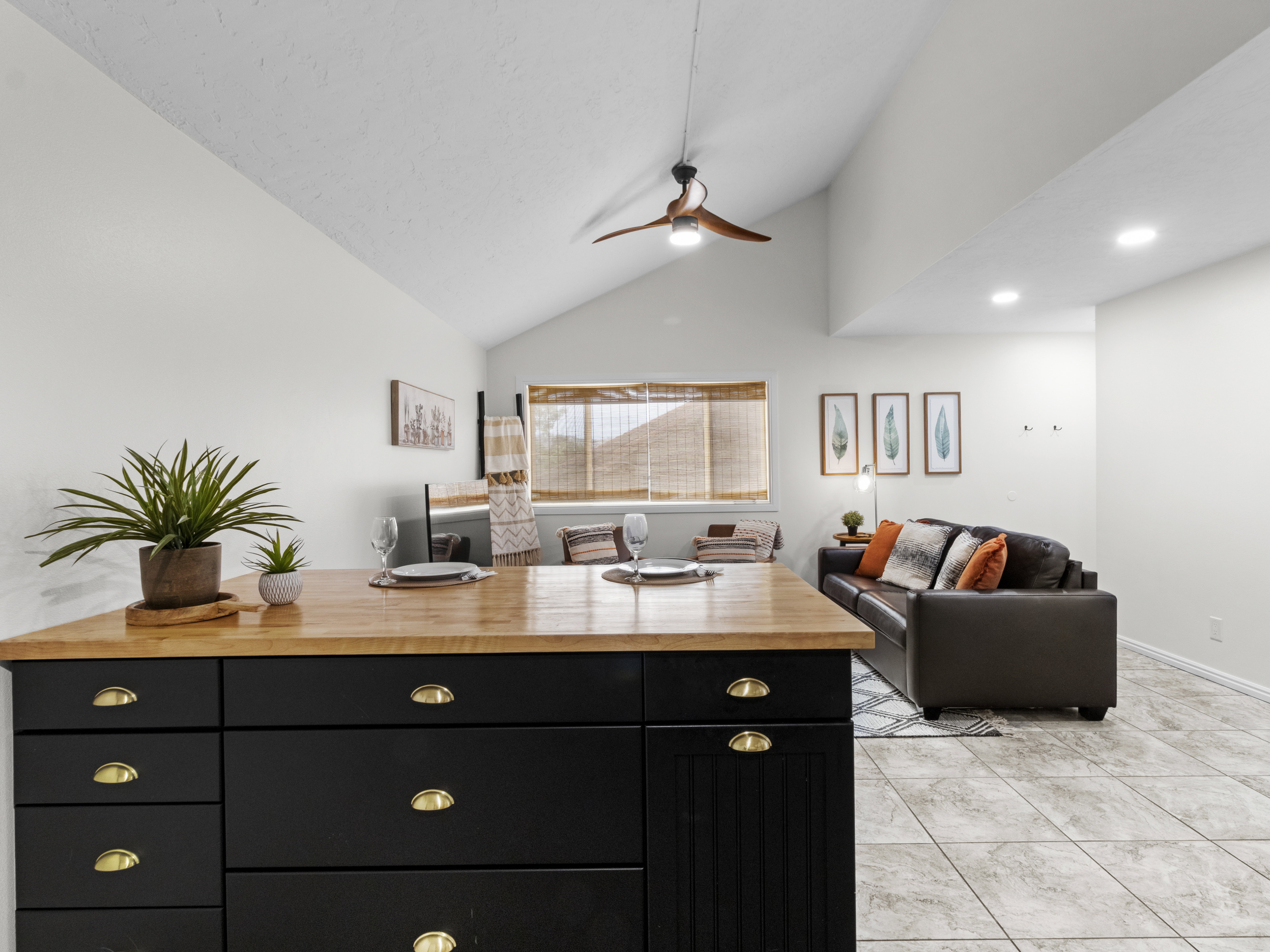 Kitchen island with extra storage