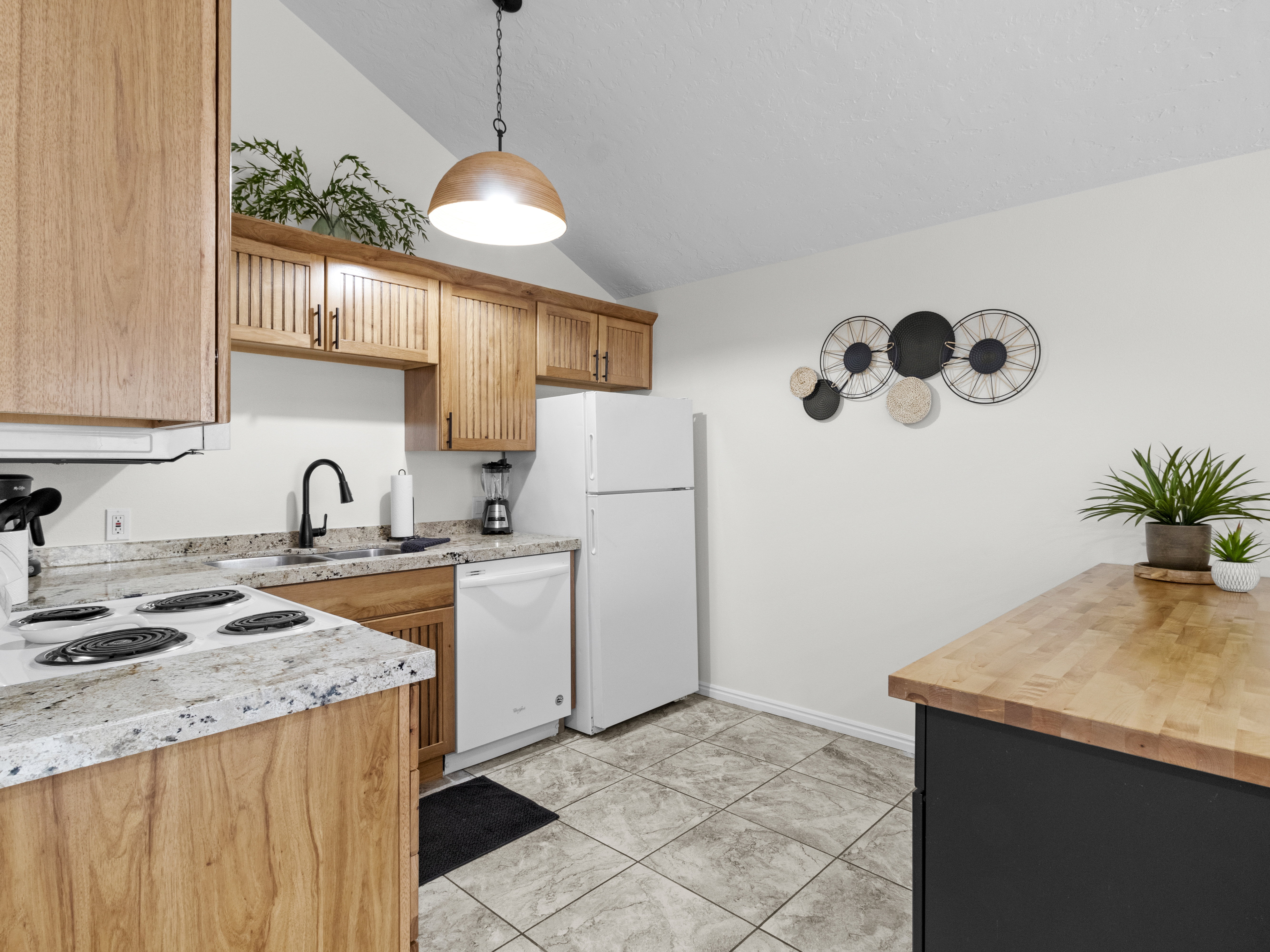 Large open kitchen with island