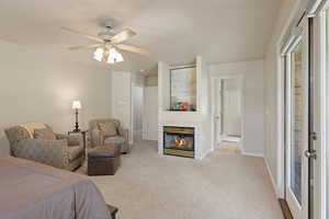 Primary site with gas fireplace