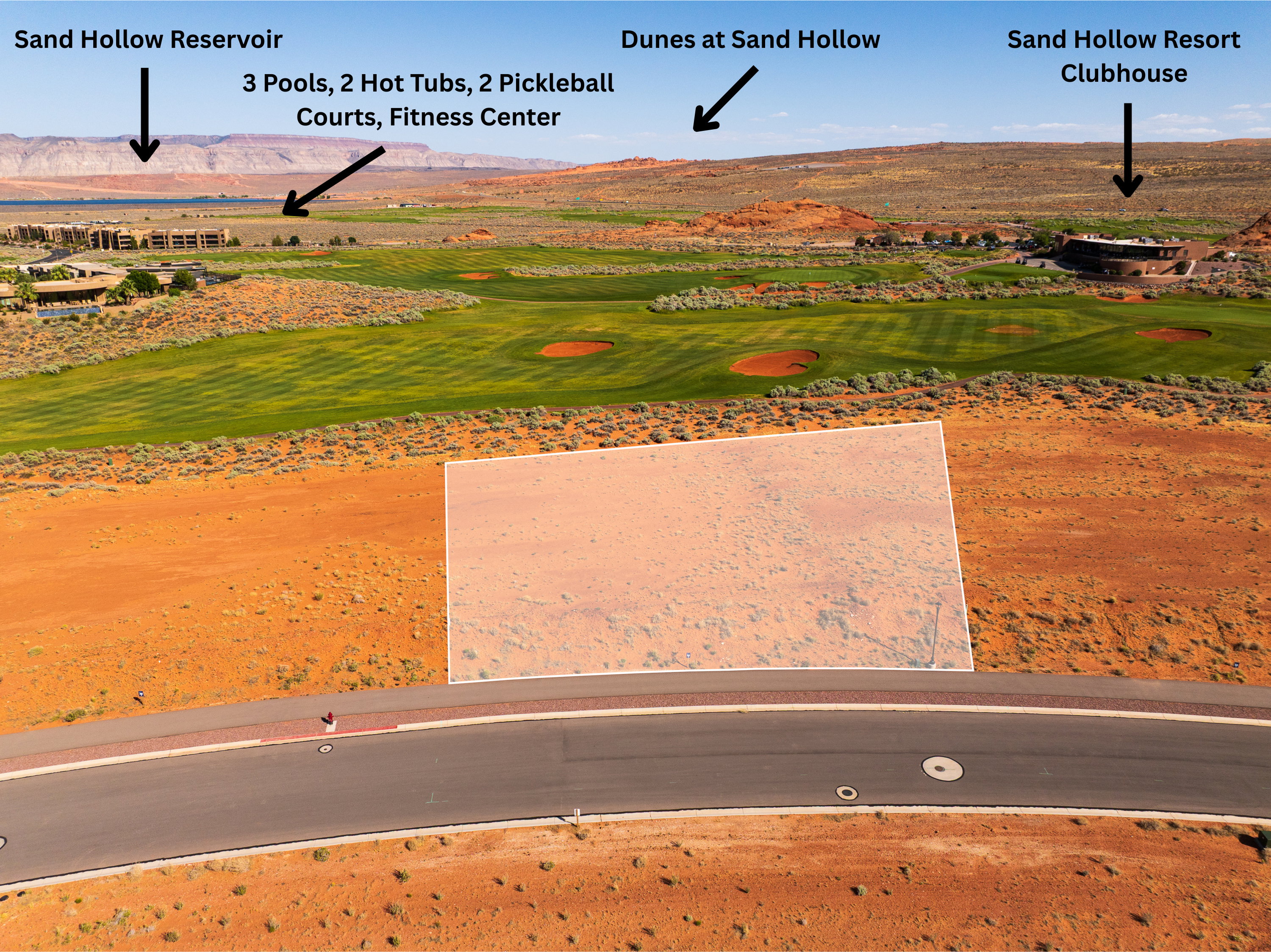 Incredible Flat Lot on Hole 18 of Sand Hollow Golf Course
