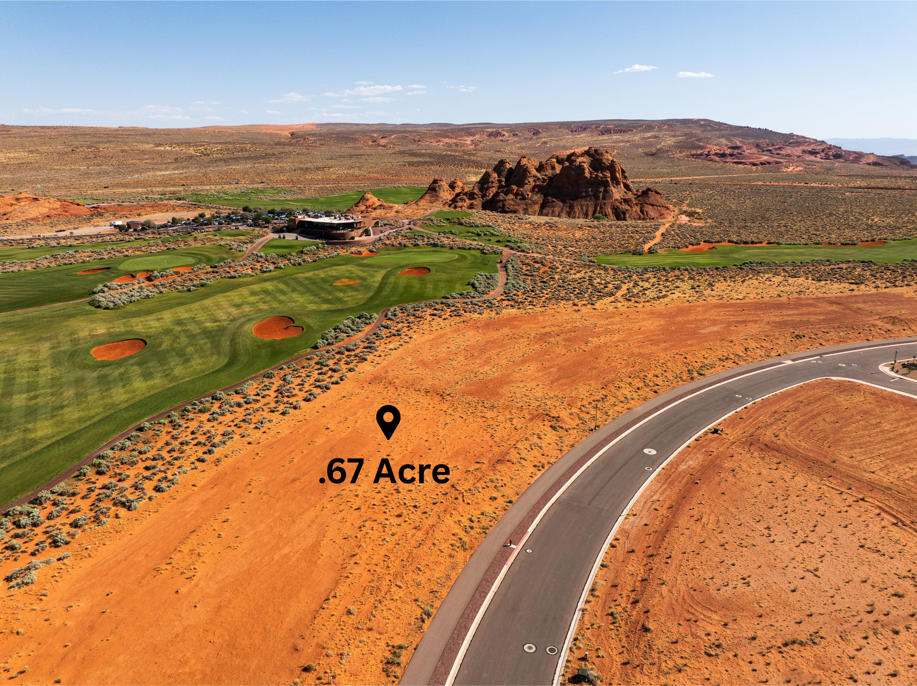 Incredible Flat Lot on Hole 18 of Sand Hollow Golf Course