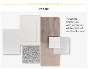 Property Selections Finalization. Displaying material samples for the property's finishes