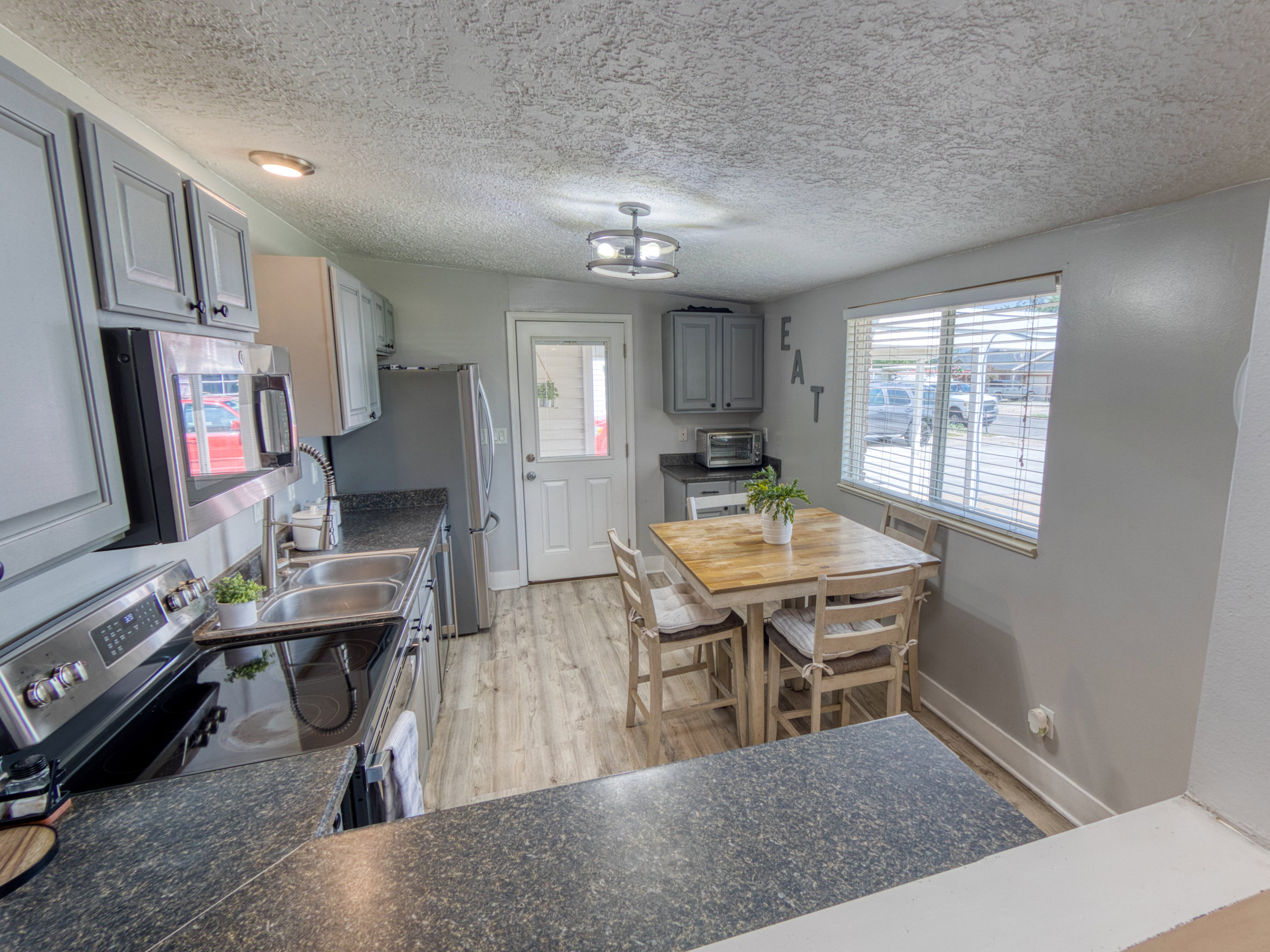 Kitchen and dining area