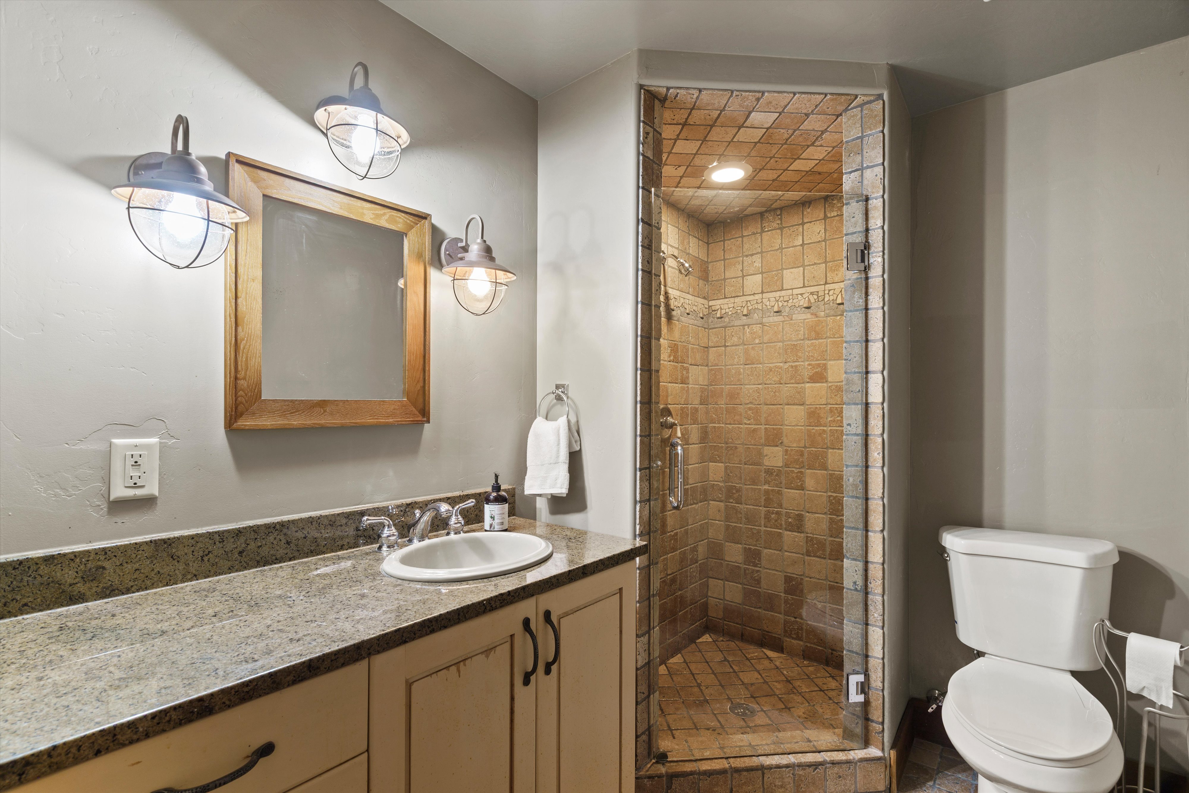 Lower level bath