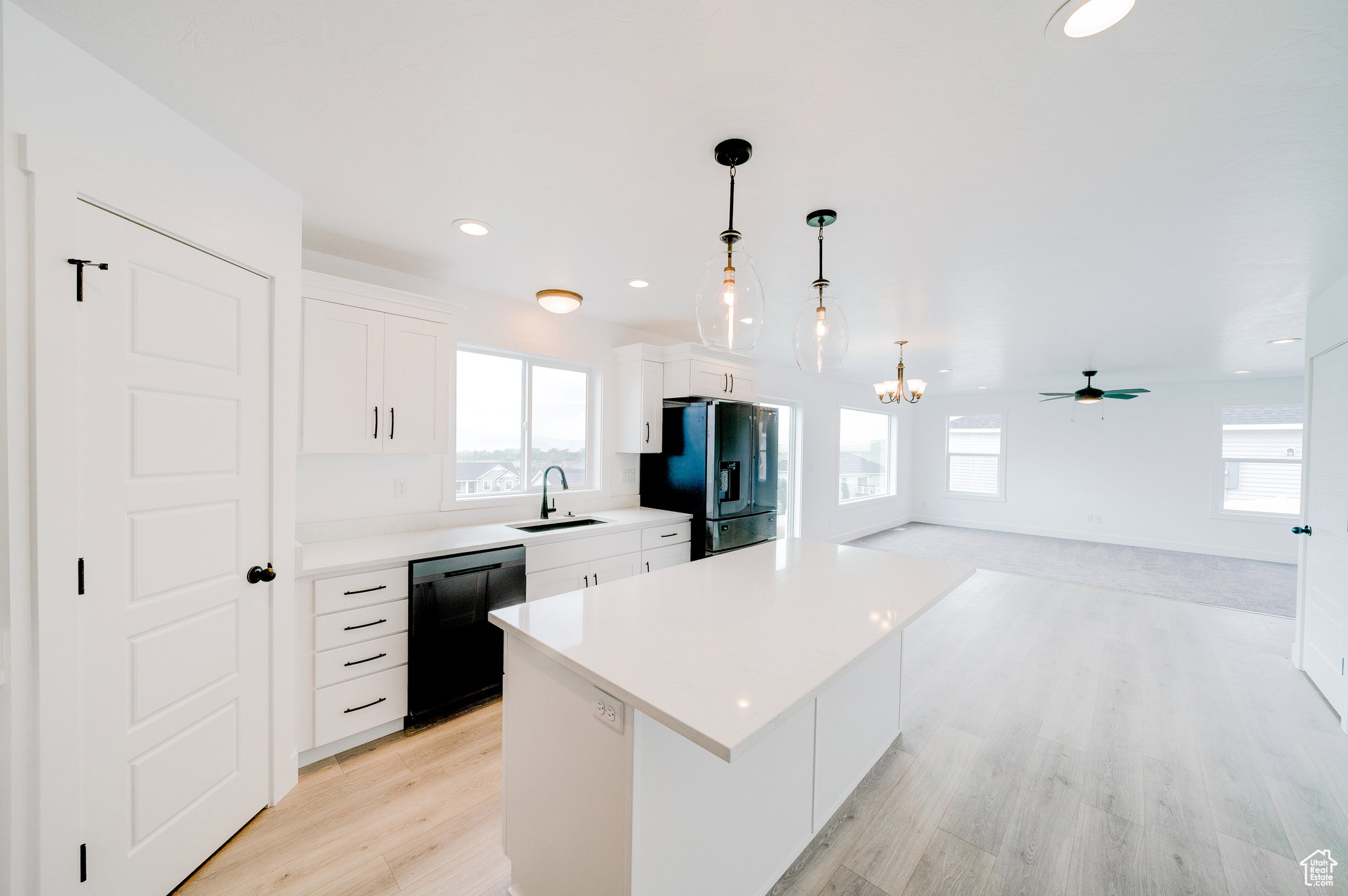 Photos of a previously finished home.