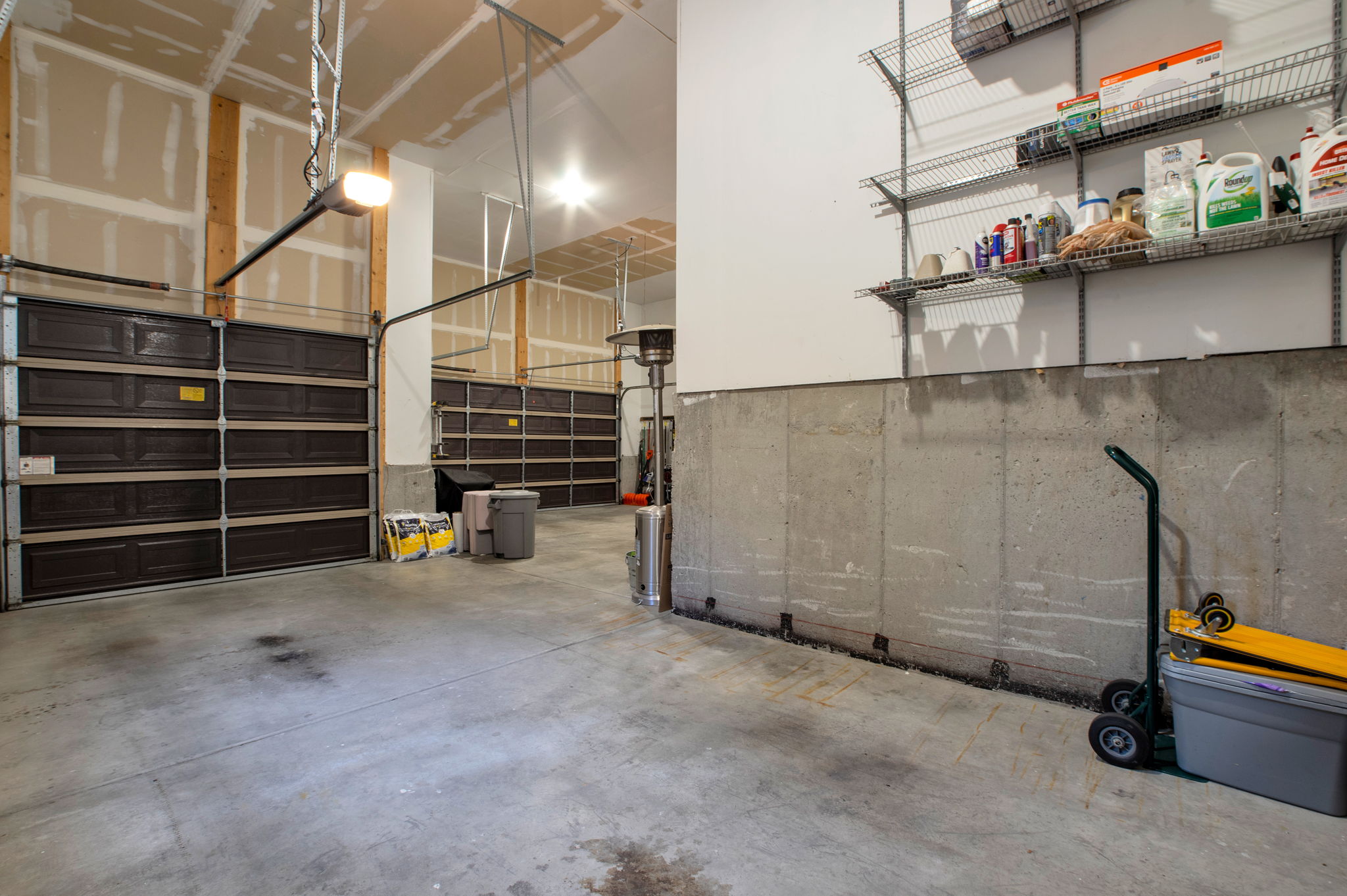 Massive garage with room for hobbies, storage, and all your outdoor gear.