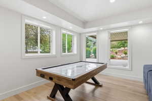 Room for Billiards/Air Hockey and TV Viewing