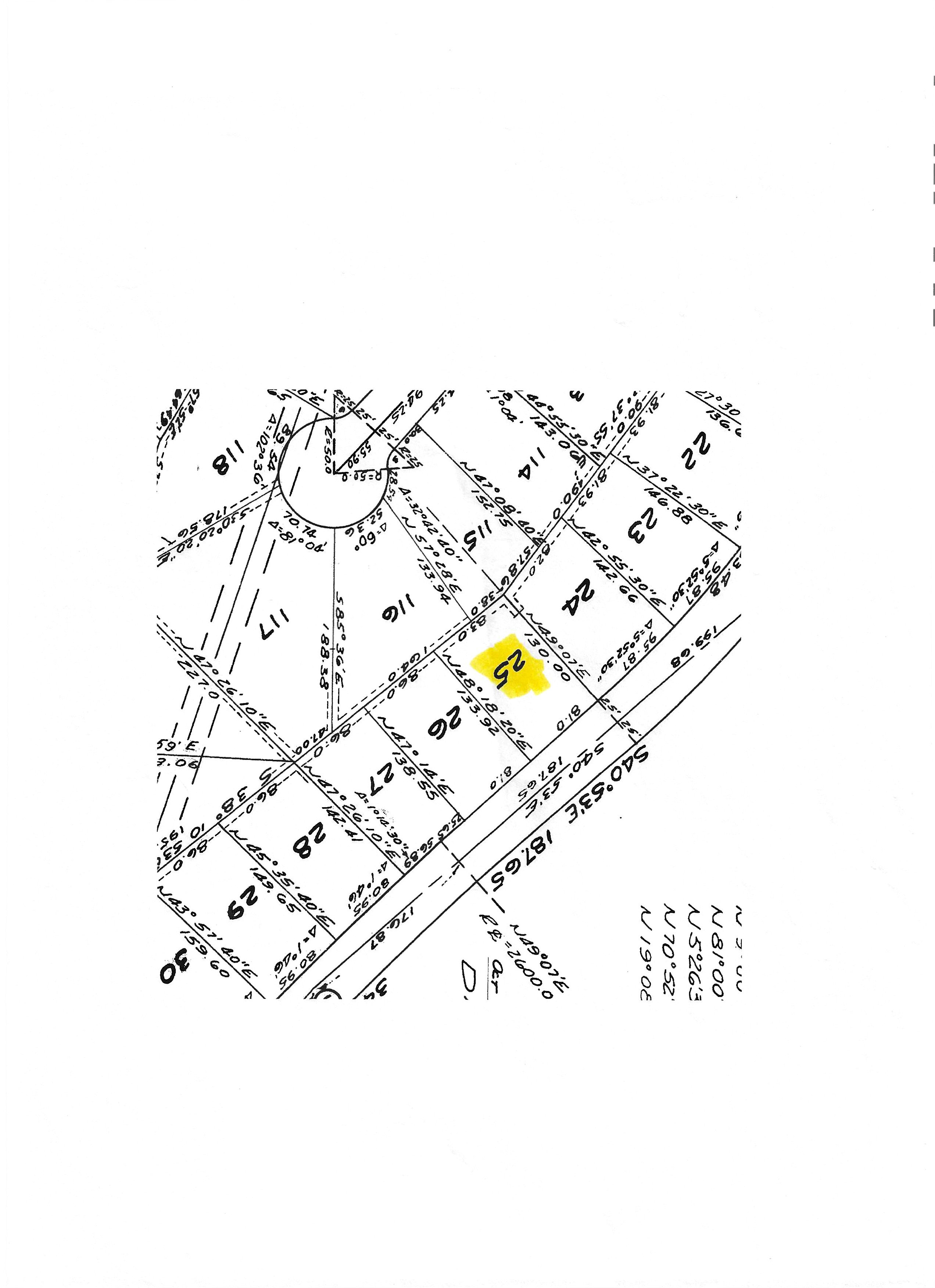 Plat Map. Illustrating lot configurations and dimensions for the property