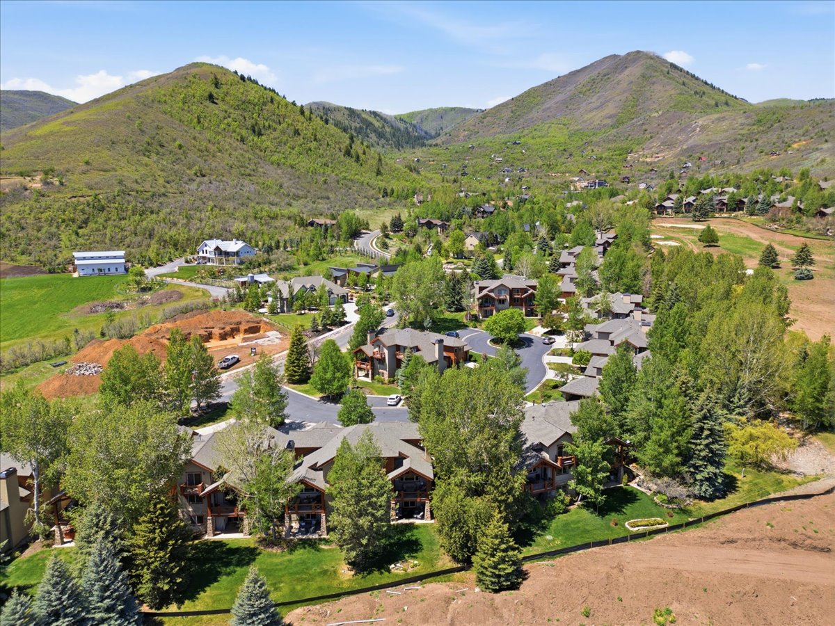 Aerial view of the rear of home