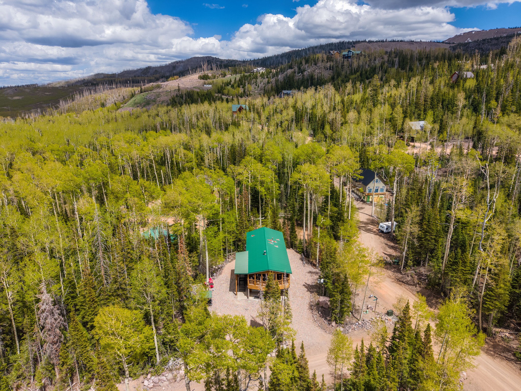 Mountain property surrounded by dense forest