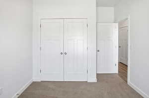 White interior doors with satin nickel hardware