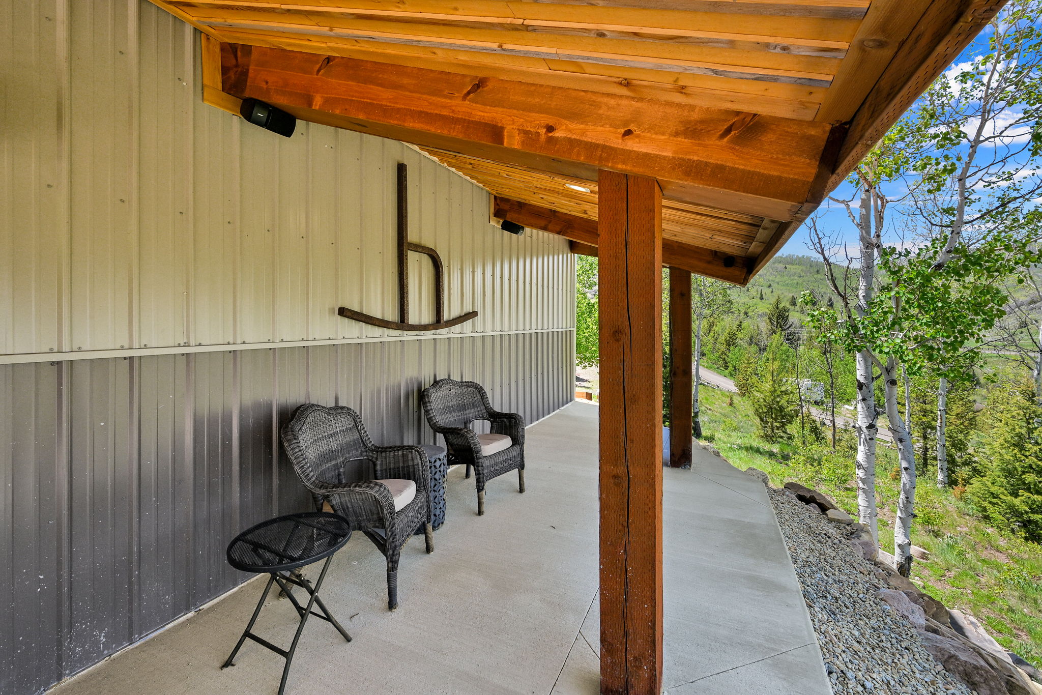 Garage patio
