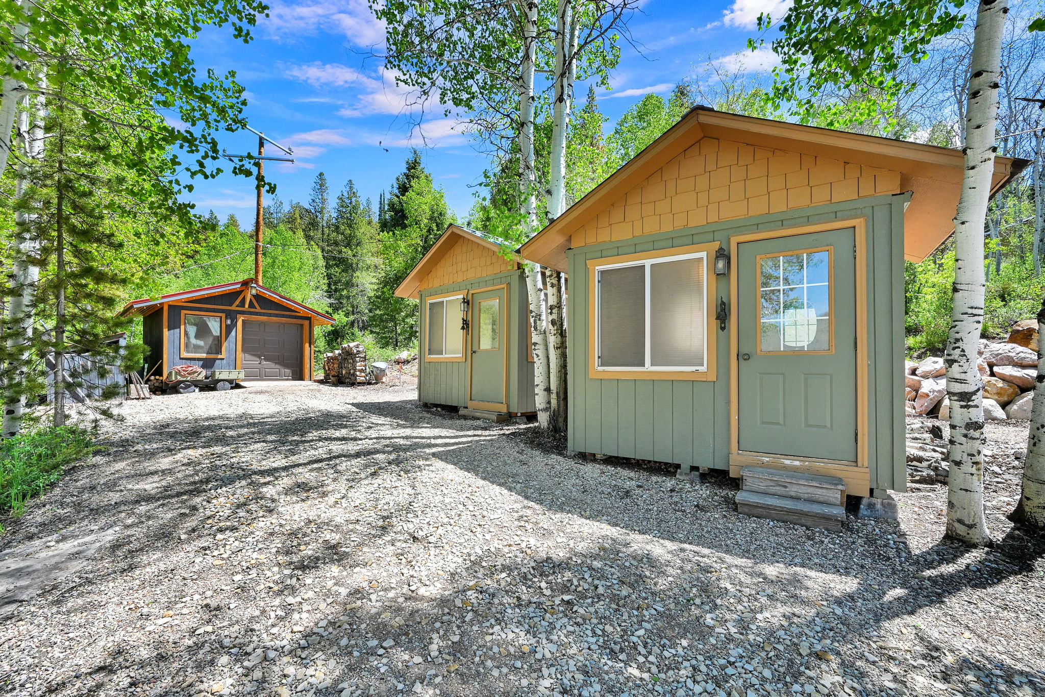 2 small heated bunk houses