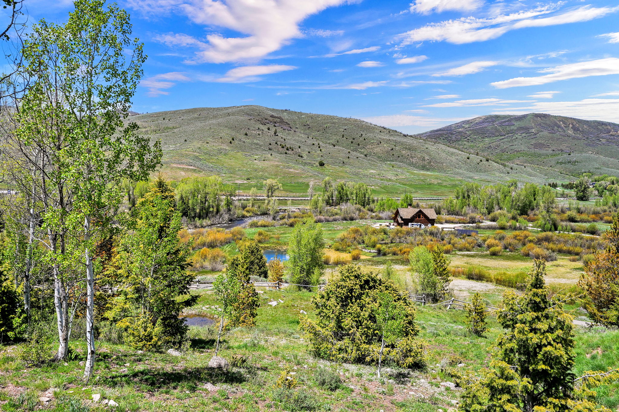 View from main house