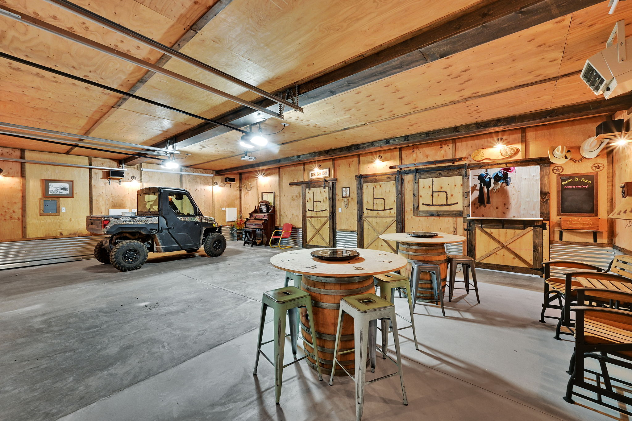 Projector room and parking