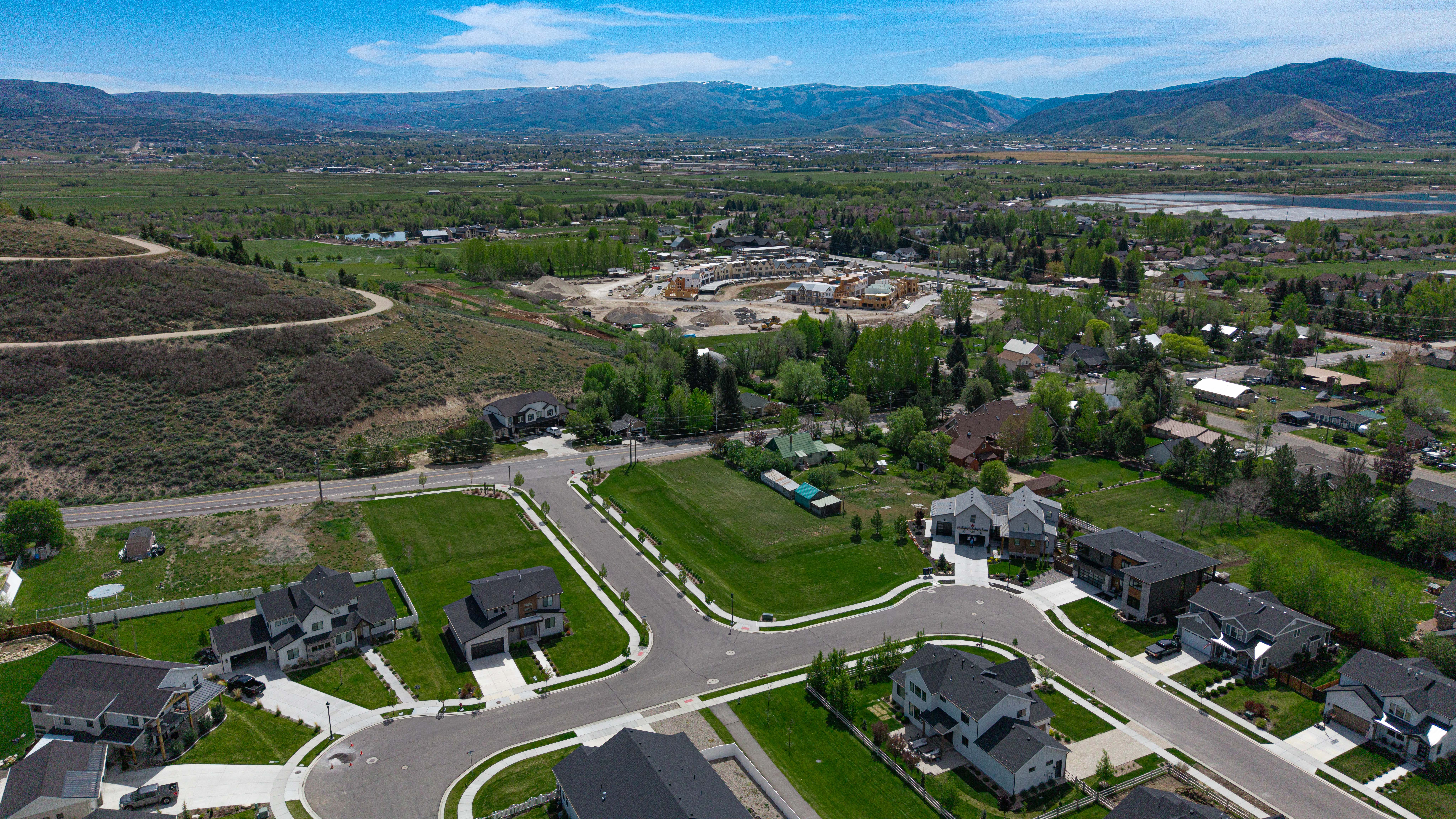 New construction properties featuring modern architectural designs