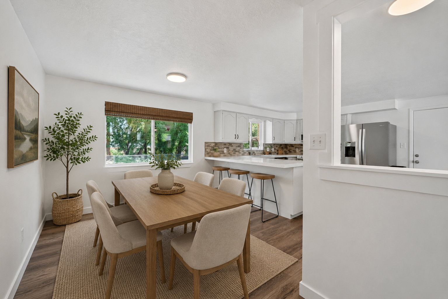 Virtual staging included to showcase room potential