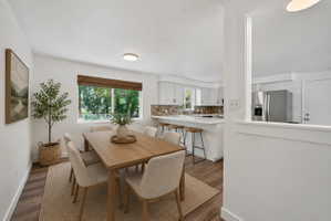Virtual staging included to showcase room potential