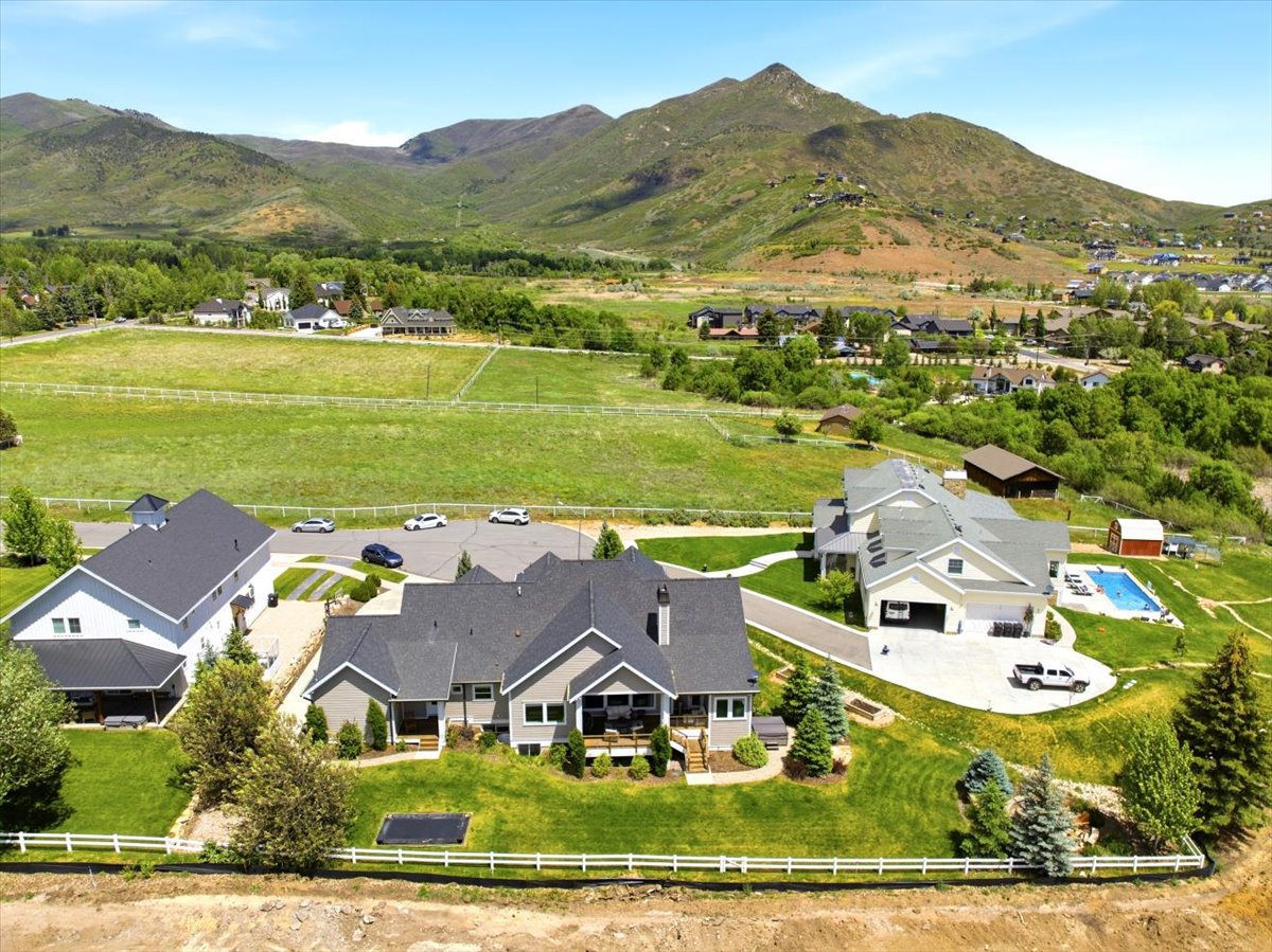 Aerial view featuring the view of Wilson's Peak