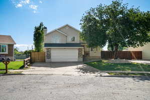 Two Driveways.  One on the left and one on the right.